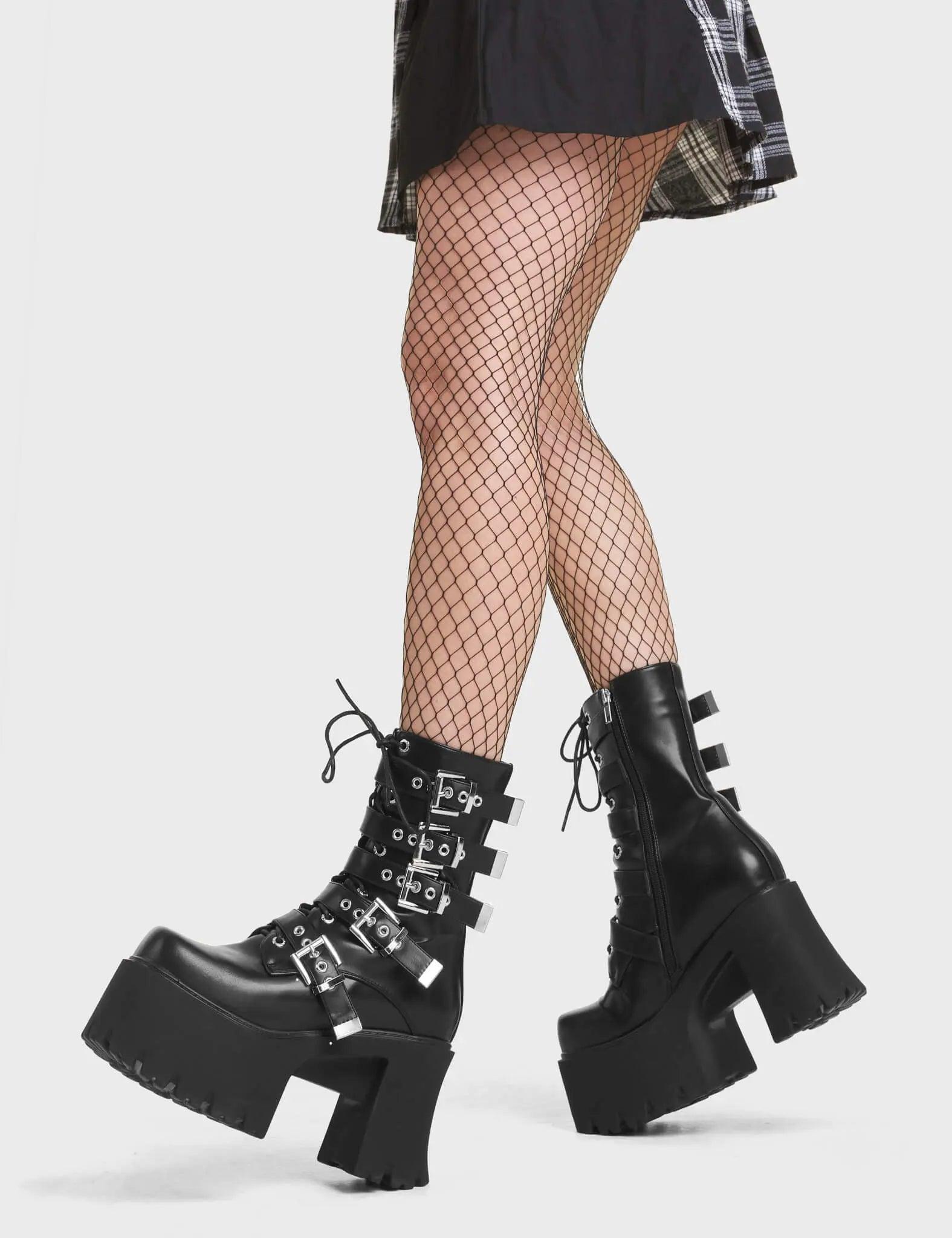 Me Likey Chunky Platform Ankle Boots Product Image