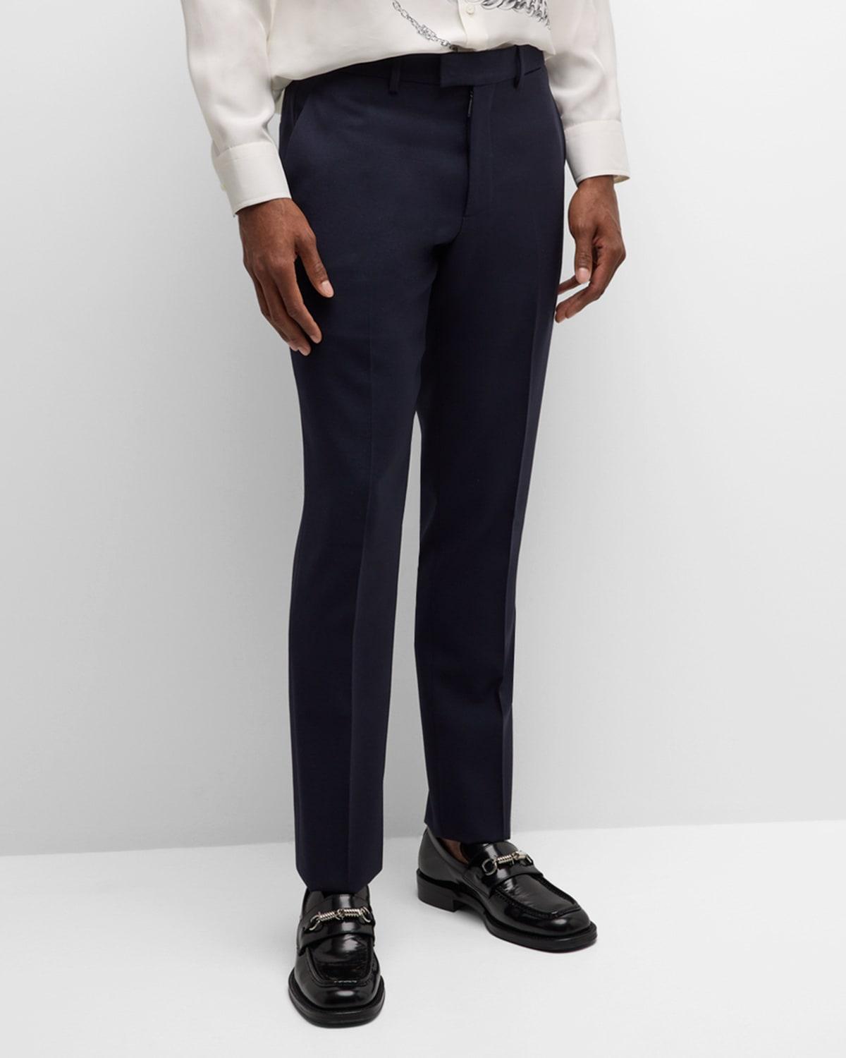 Mens Tailored Wool Trousers Product Image