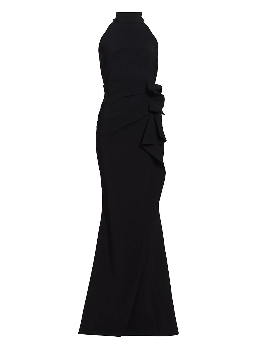 Womens Gudrum Halter Ruffle Gown Product Image