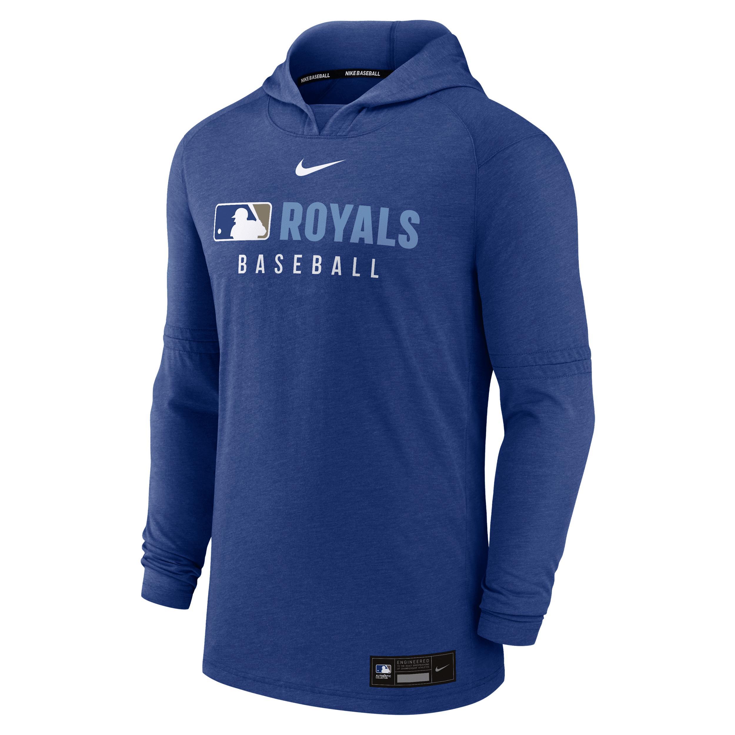 Los Angeles Dodgers Authentic Collection Nike Men's Dri-FIT MLB Pullover Hoodie Product Image