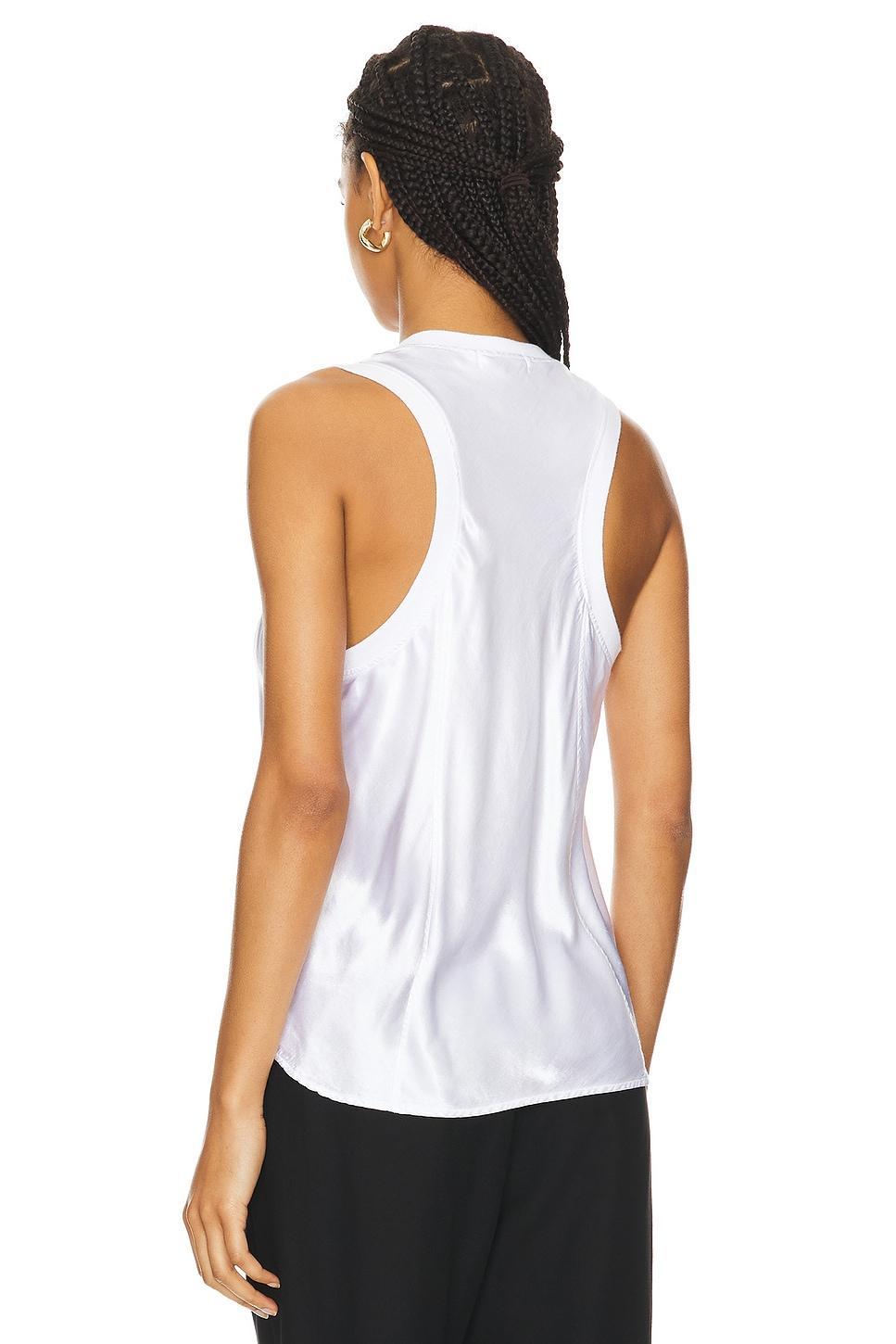 Bridget Silky Racer Tank LA Made Product Image