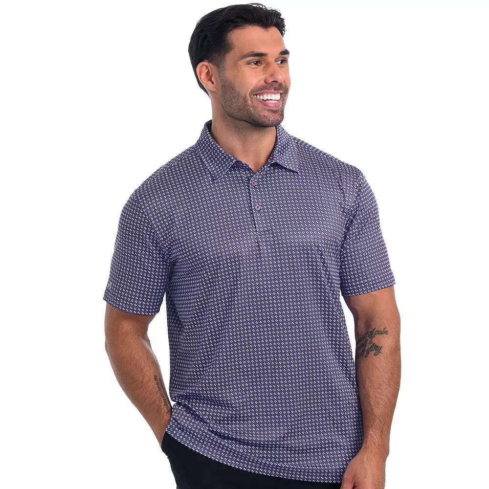 Men's Antigua Tack Polo, Size: Large, Dusty Purple Product Image