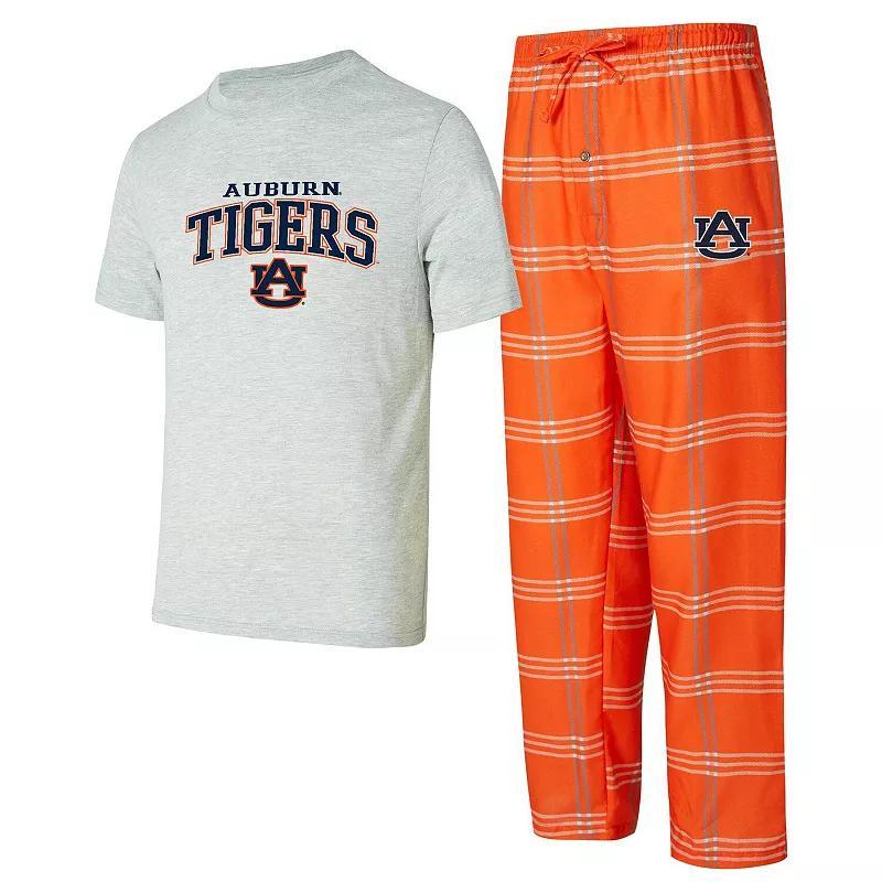 Mens Concepts Sport Auburn Tigers T-Shirt & Pants Sleep Set Product Image