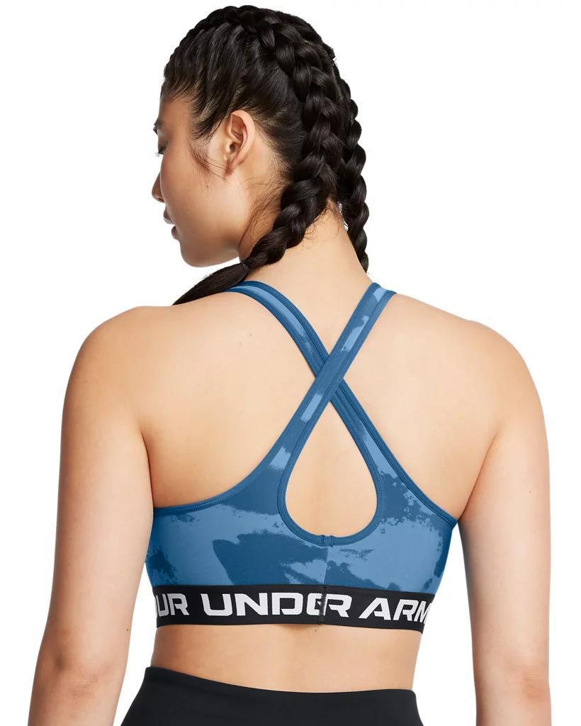 Women's Armour® Mid Crossback Printed Sports Bra Product Image