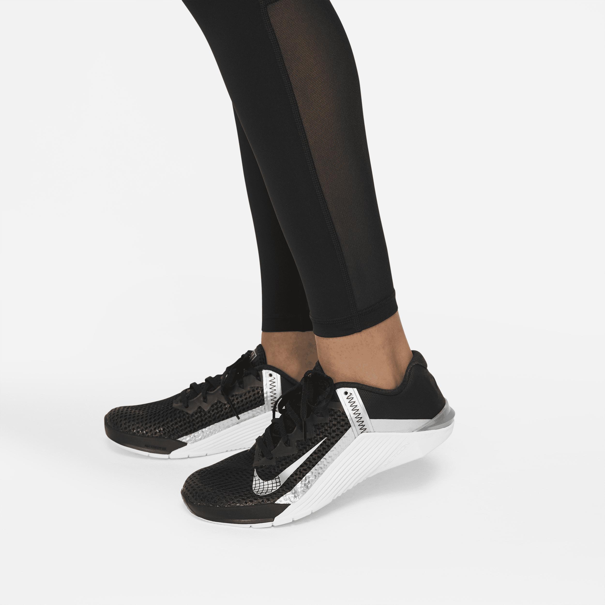 Women's Nike Pro Mid-Rise Mesh-Paneled Leggings Product Image