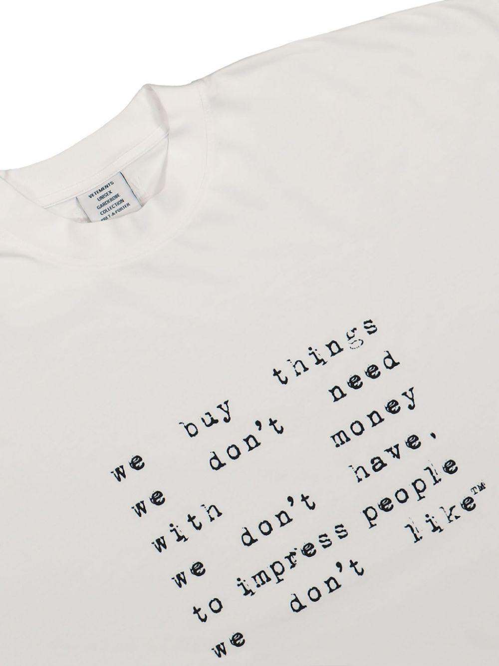 We Buy Things T-shirt Product Image