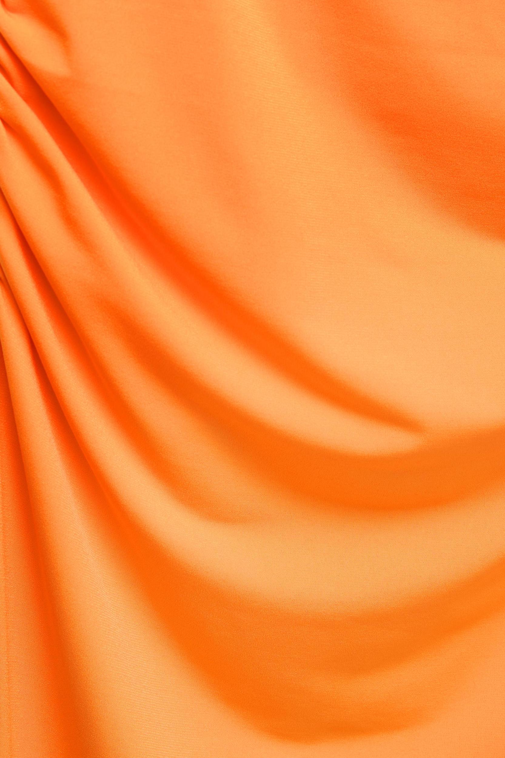 Draped halter midi dress Product Image