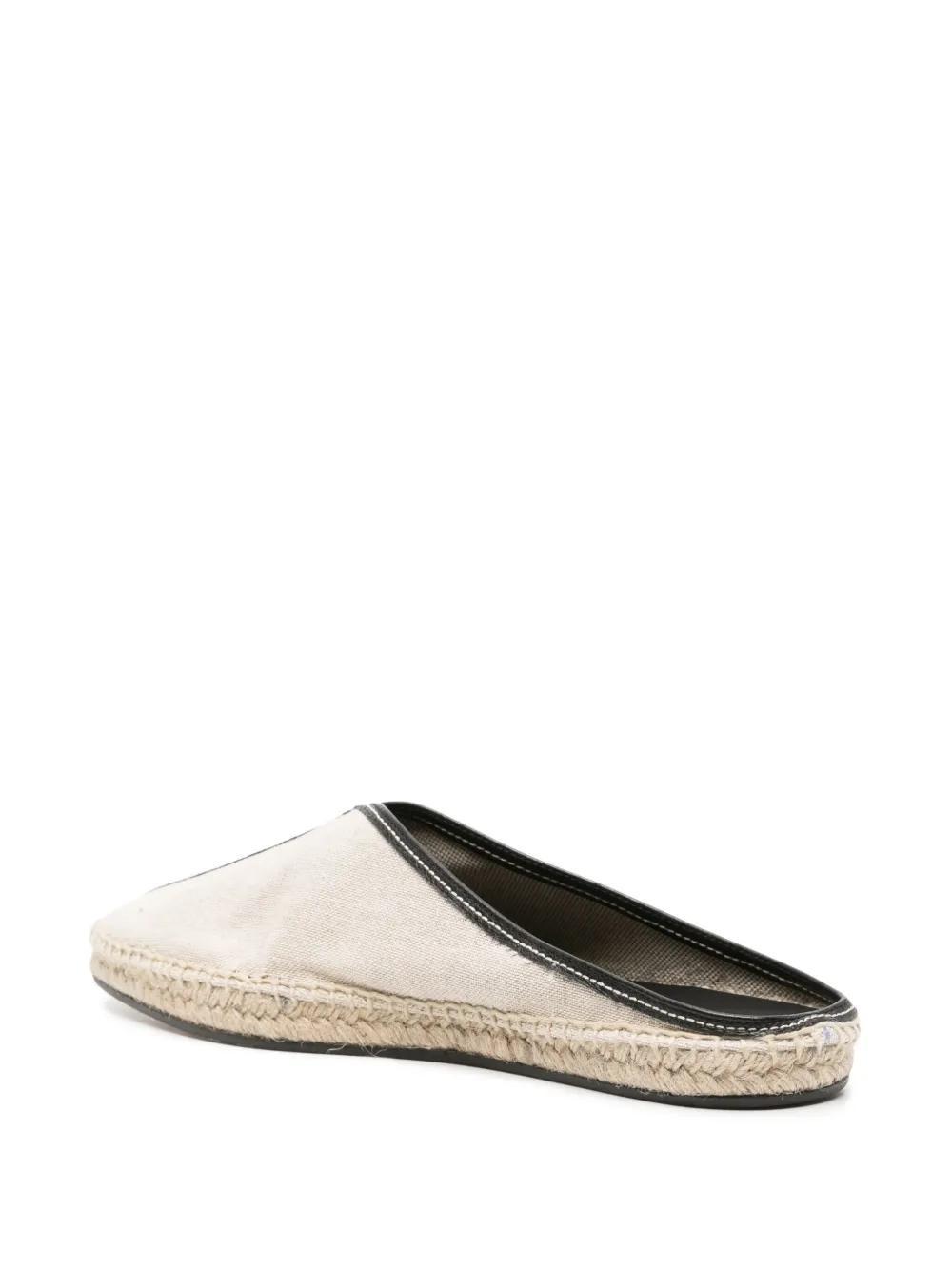 leather-trim espadrille slippers Product Image