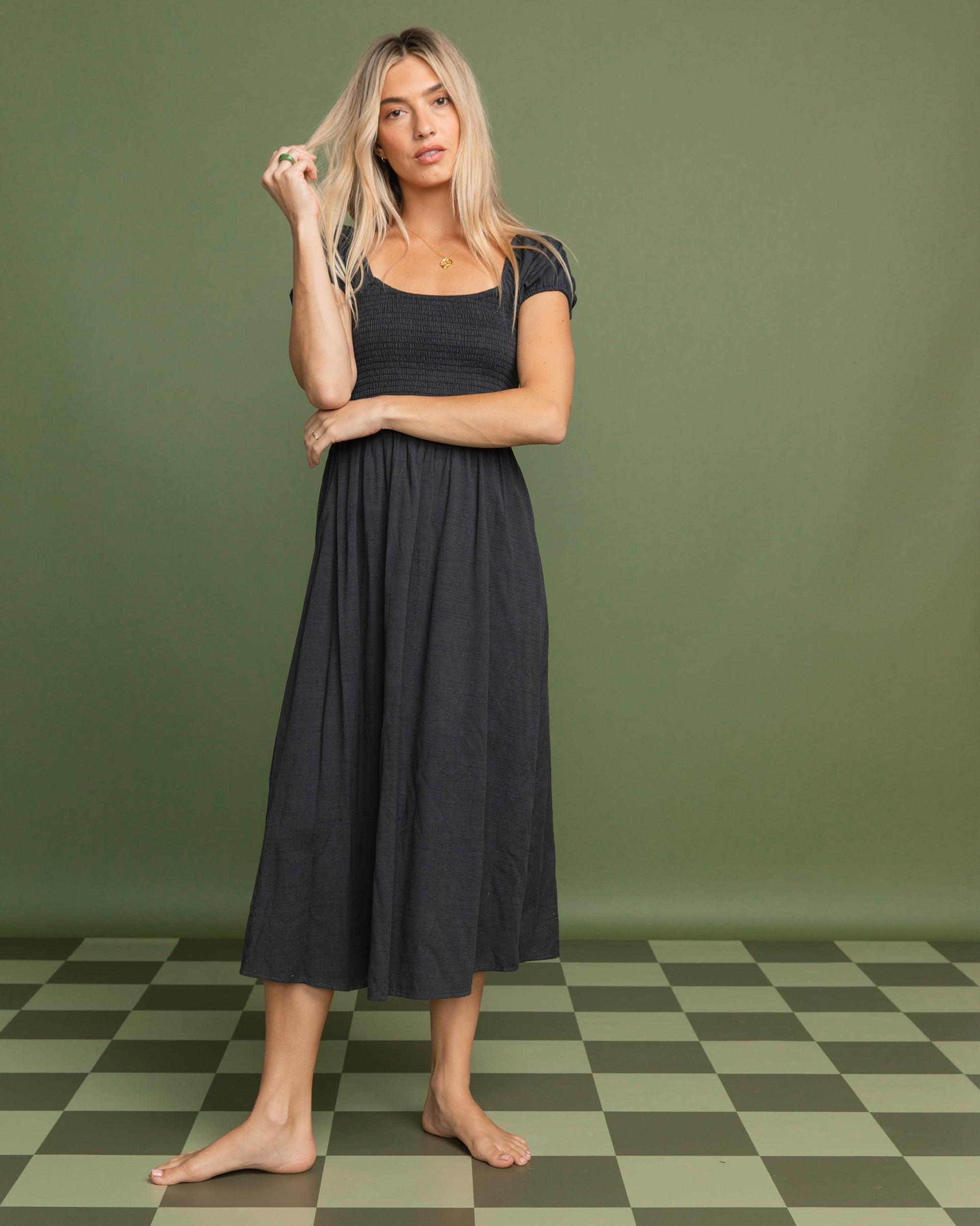 Midnight Sky Midi Dress - Black Sands Female Product Image