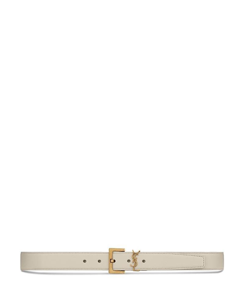 Womens Cassandre Belt with Square Buckle in Smooth Leather Product Image