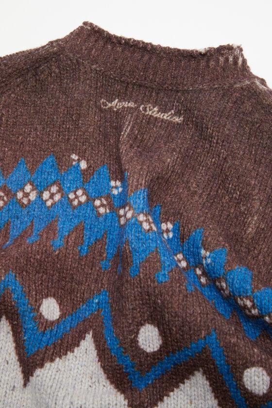 Jacquard wool cardigan Product Image