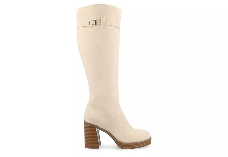 Journee Tru Comfort Foam™ Letice Women's Knee-High Boots, Size: 8 Wide, Ivory Product Image