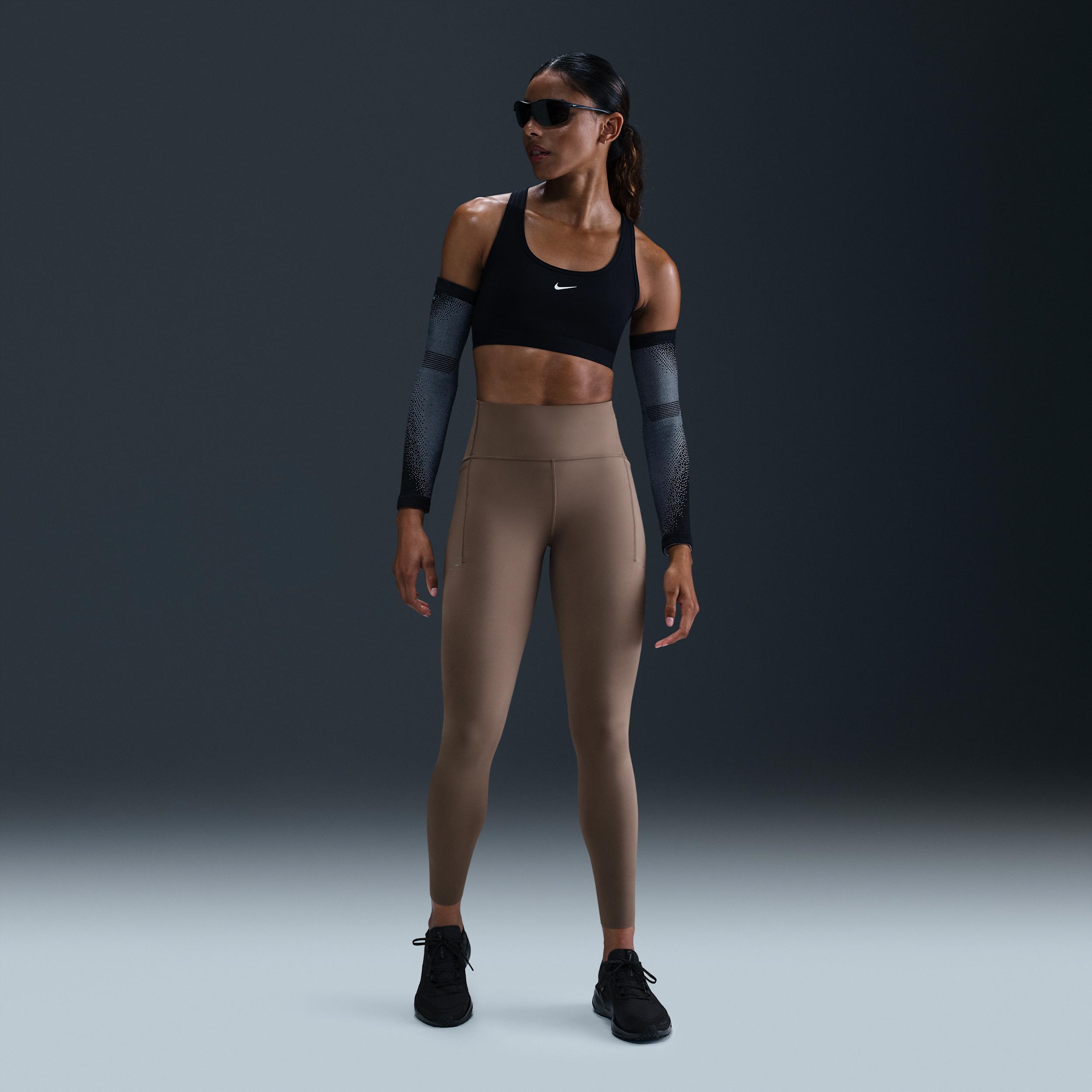 Nike Womens Swift High-Waisted 7/8 Running Leggings with Pockets | HJ2252-010 Product Image