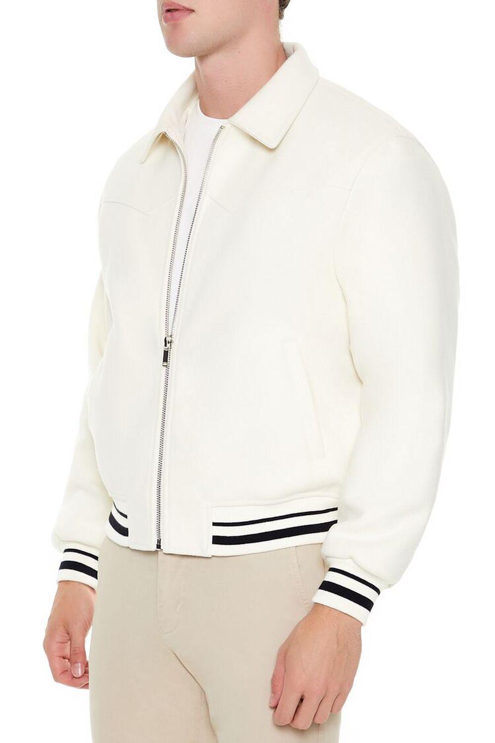 Varsity Zip-Up Bomber Jacket | Forever 21 Product Image