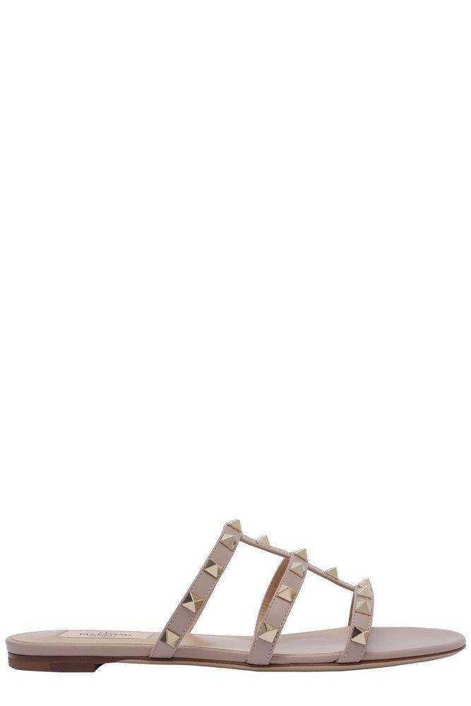 VALENTINO GARAVANI Rockstud Slip In Gold Product Image