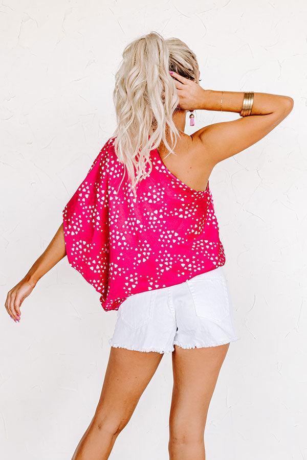 Definitely Dreamy Shift Top In Hot Pink Product Image
