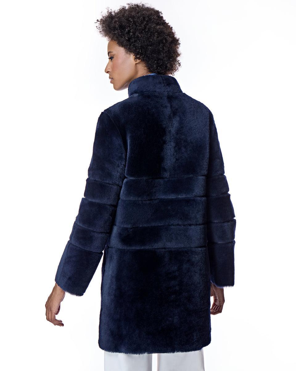 Maximilian Horizontal Shearling Jacket-Maximilian Product Image