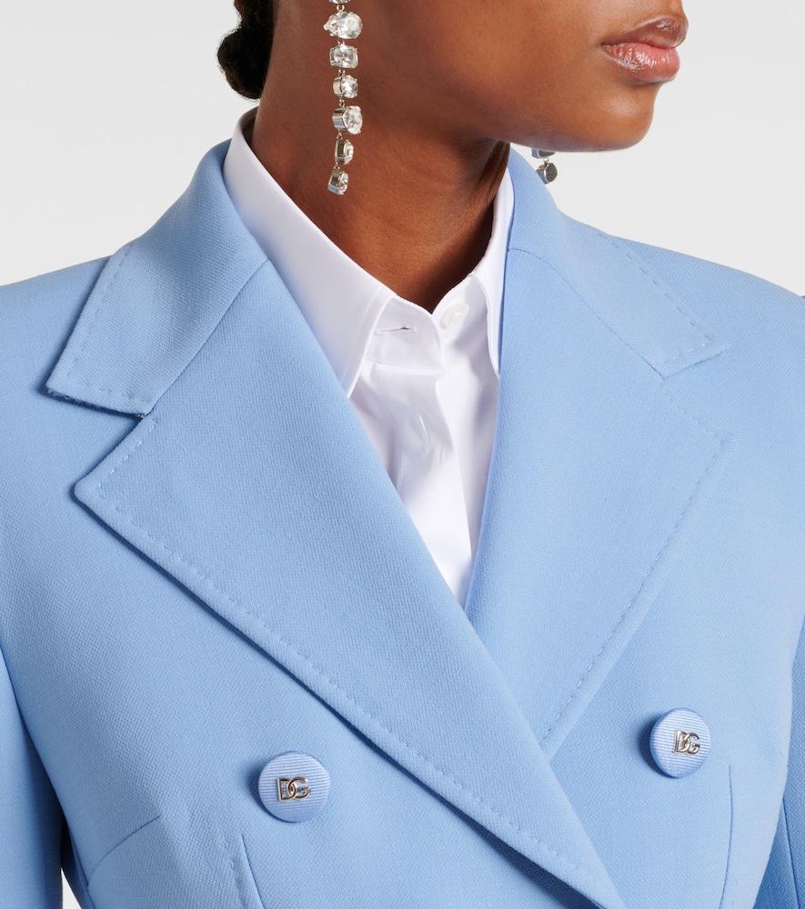 DOLCE & GABBANA Wool Blazer In Blue Product Image