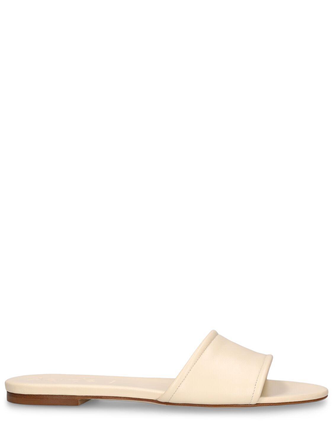 AEYDE Anna Leather Sandals In Cream Product Image