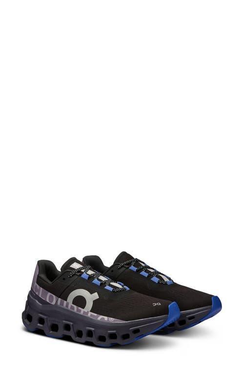 On Womens On Cloudmonster - Womens Running Shoes Black/Magnet Product Image