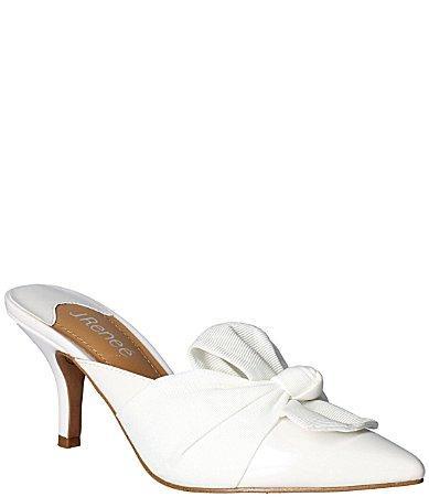 J. Renee Mianna Wrap Bow Patent Faille Dress Mules Product Image