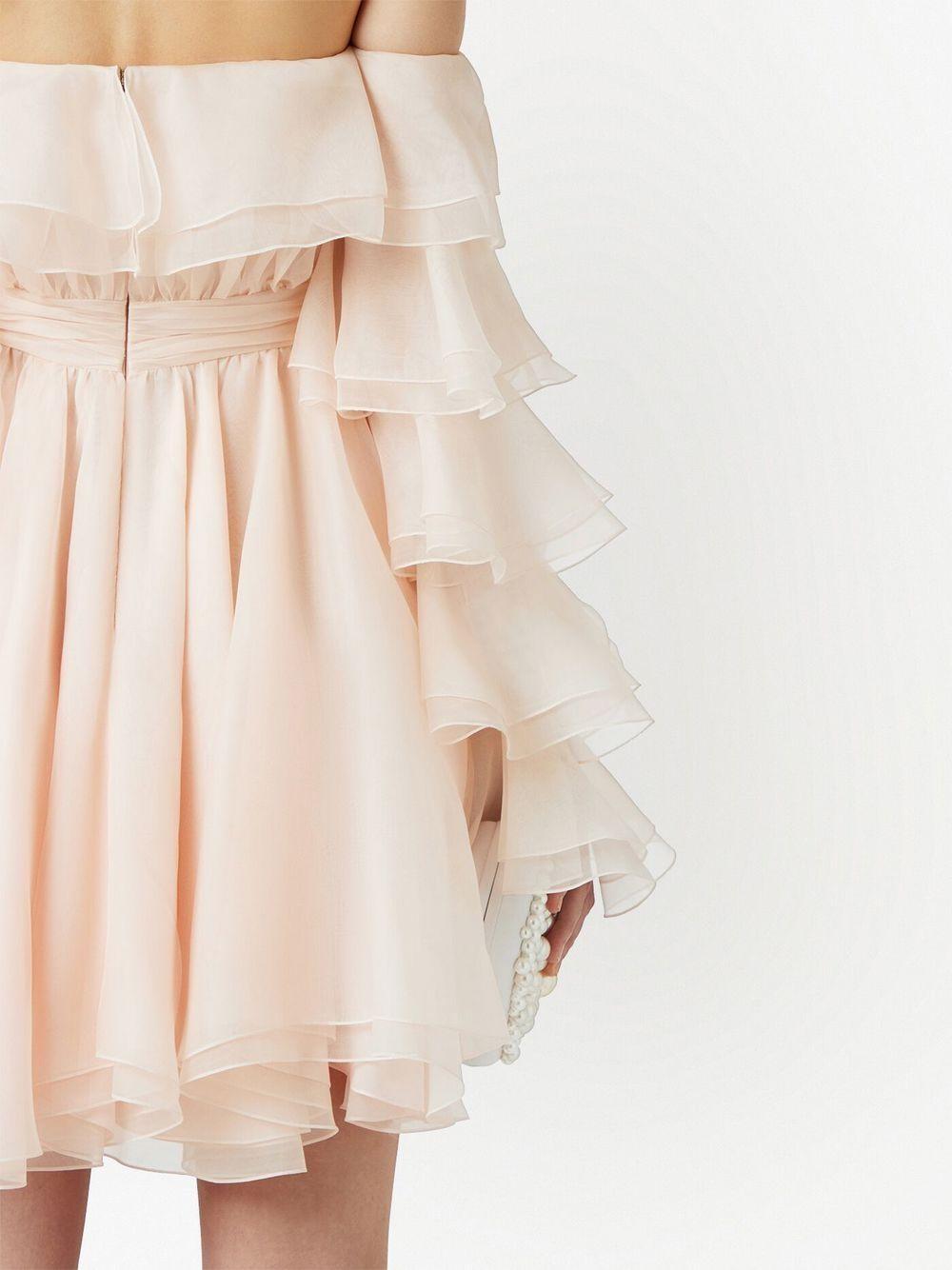 off-shoulder ruffled minidress Product Image