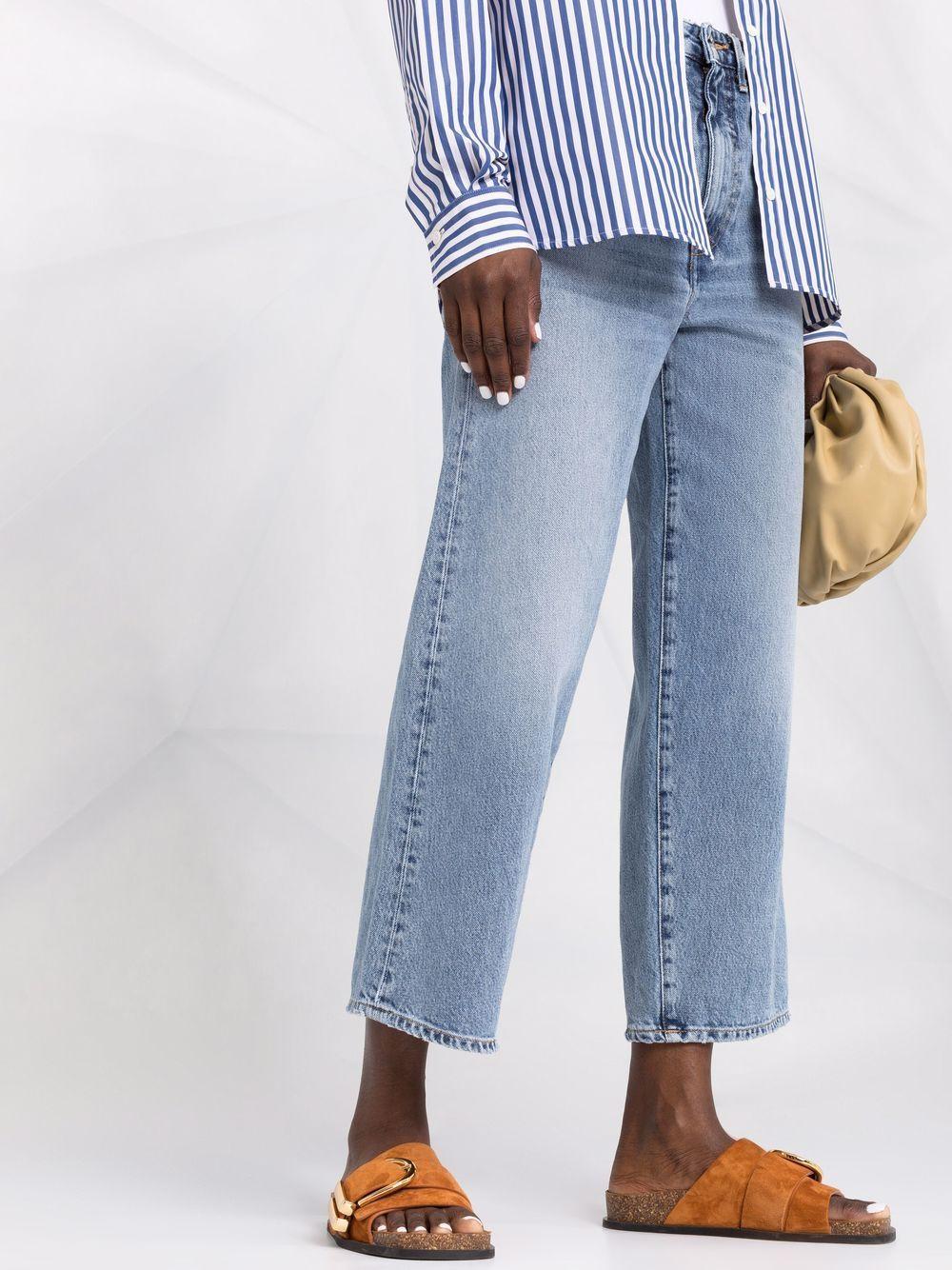 high-waisted wide-leg jeans Product Image