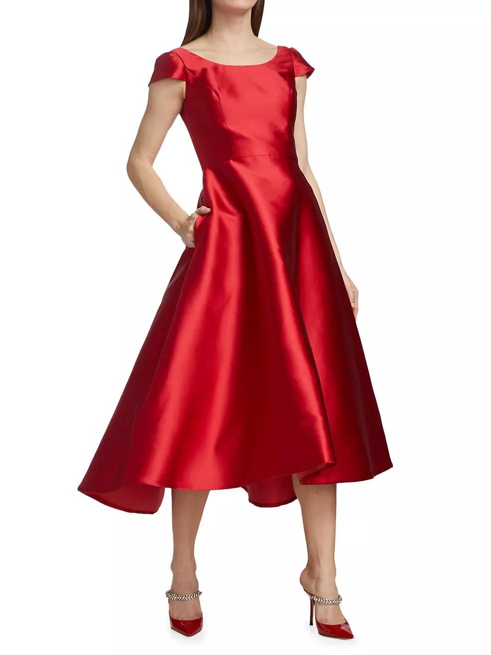 Mikado Satin A-Line Dress Product Image