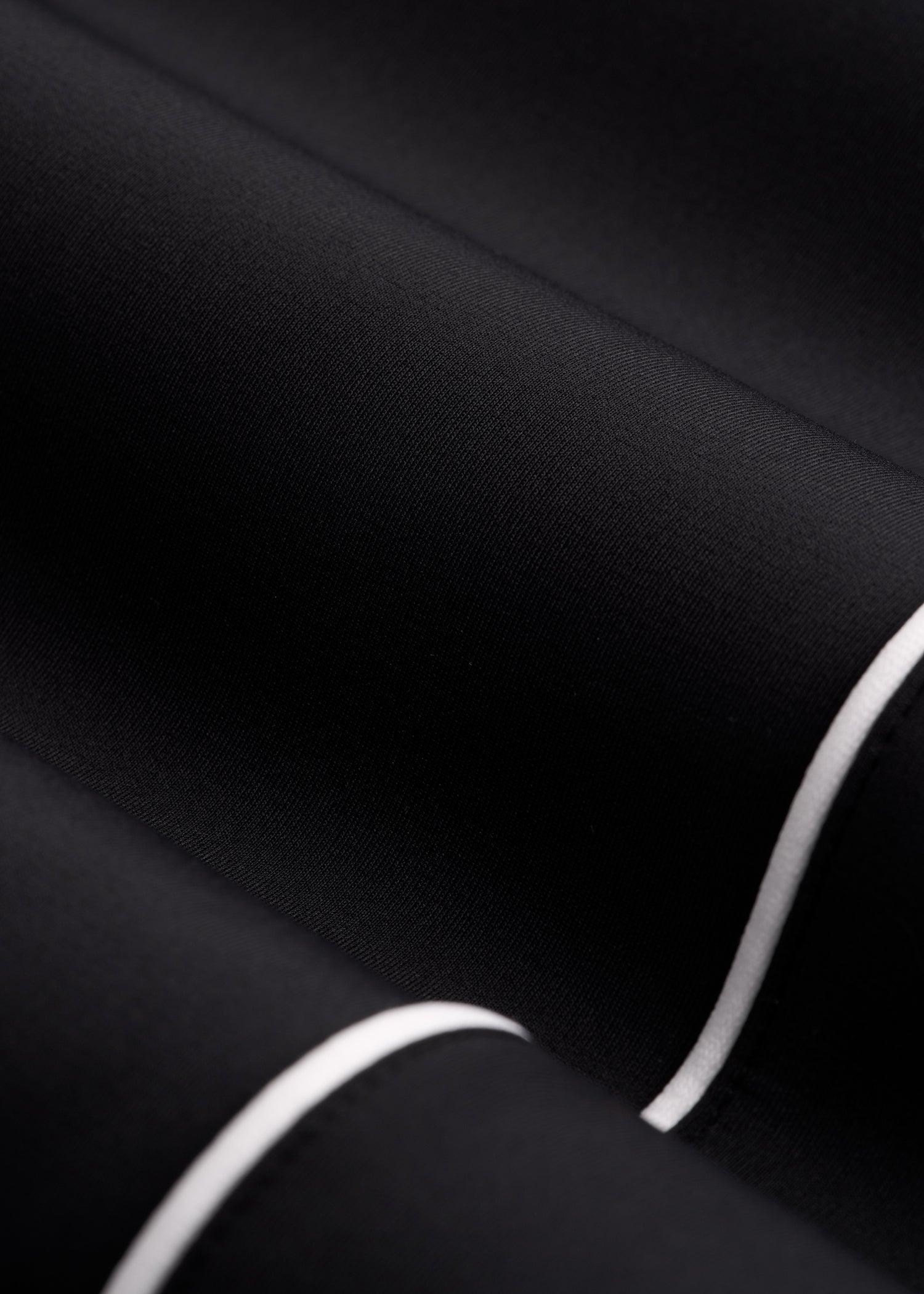 Track Pants with Piping for Tall Women in Black Female Product Image