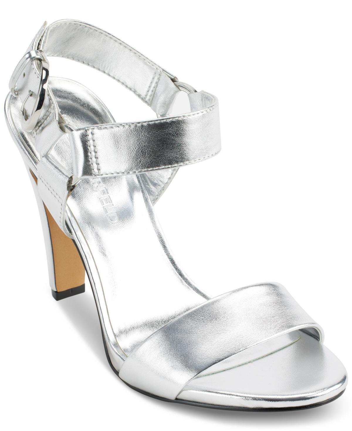 KARL LAGERFELD PARIS Cieone Patent Leather Dress Sandals Product Image