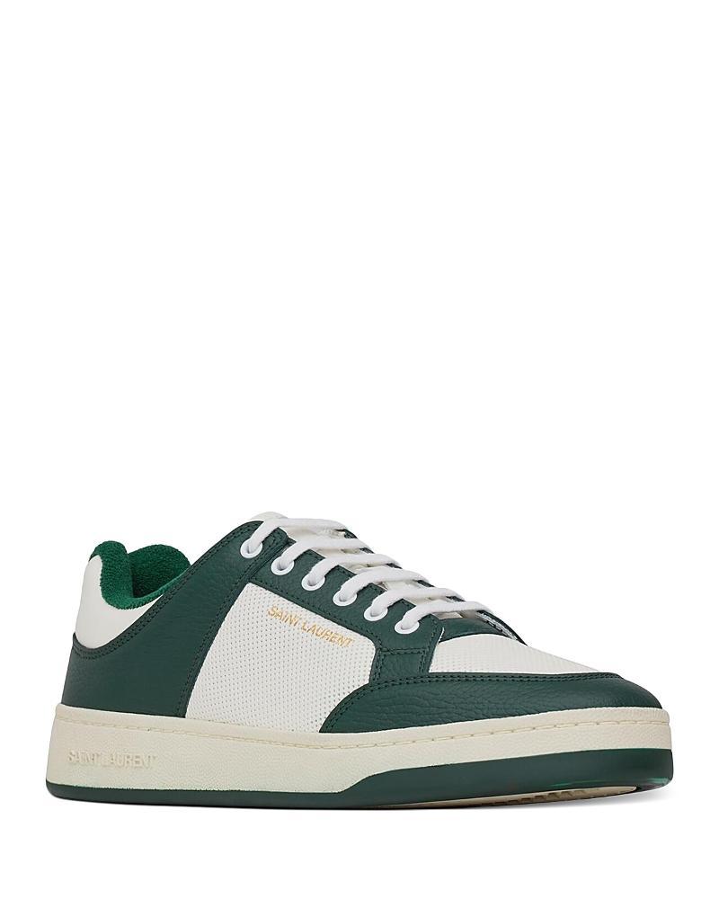 Saint Laurent Sl/61 Low-top Sneakers in Smooth and Grained Leather Product Image