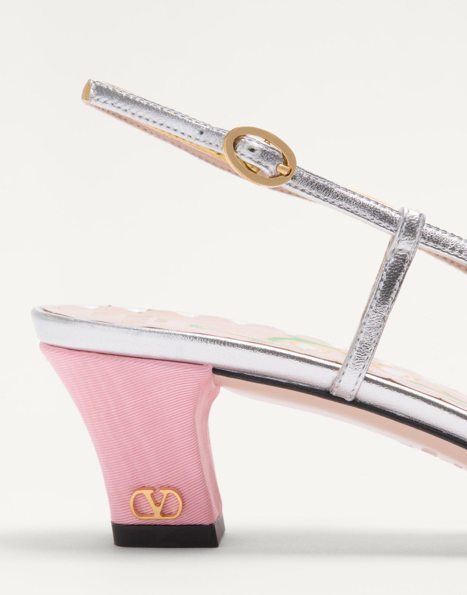 Bowow Slingback Pumps In Moirè Fabric 45Mm Product Image