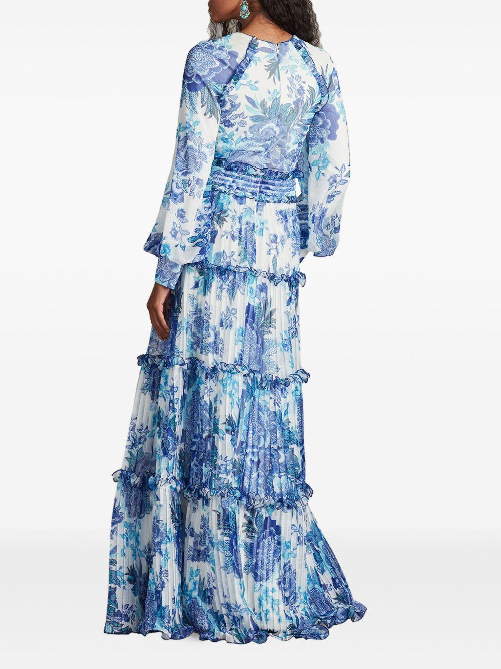 floral-print tiered maxi dress Product Image