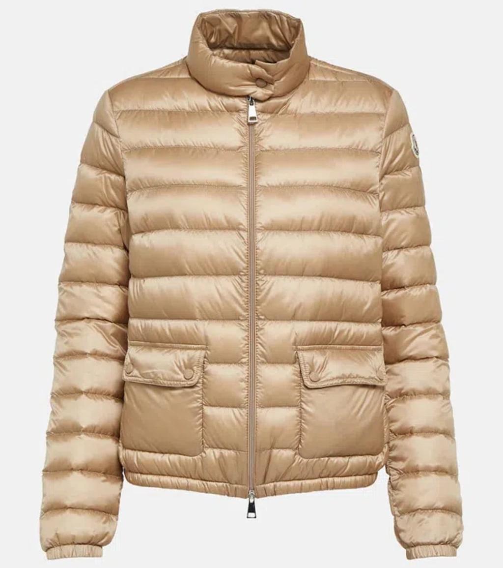 MONCLER Lans Down Jacket In Beige Product Image