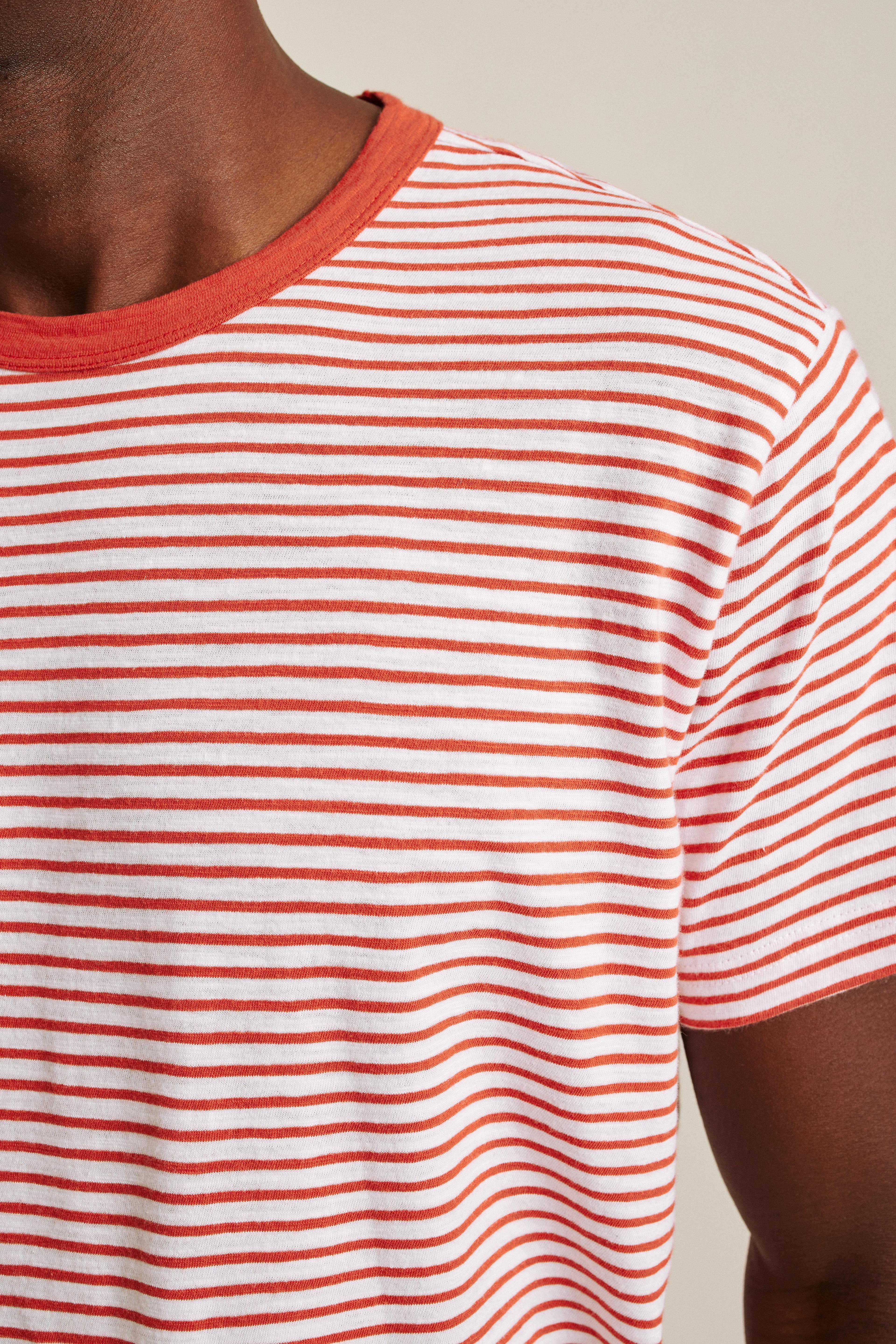 Striped Slub Tee Product Image