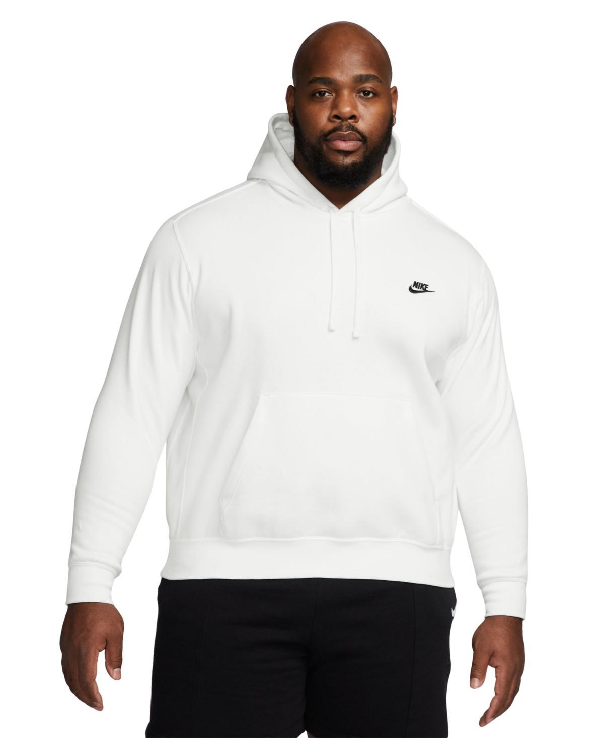 Men's Nike Sportswear Club Fleece Pullover Hoodie, Size: Medium, Grey Heather Product Image