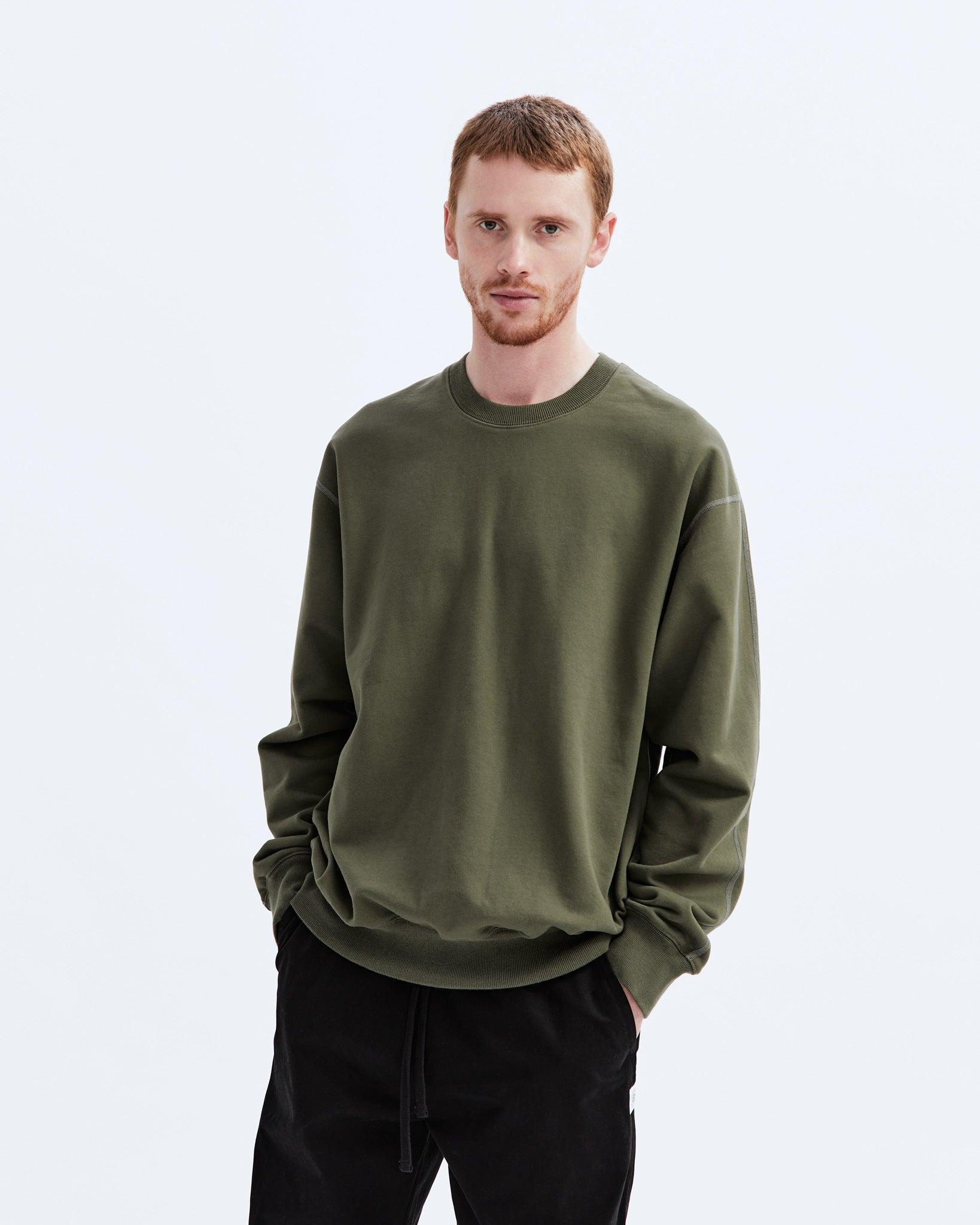 Midweight Terry Relaxed Crewneck - Vault Male Product Image