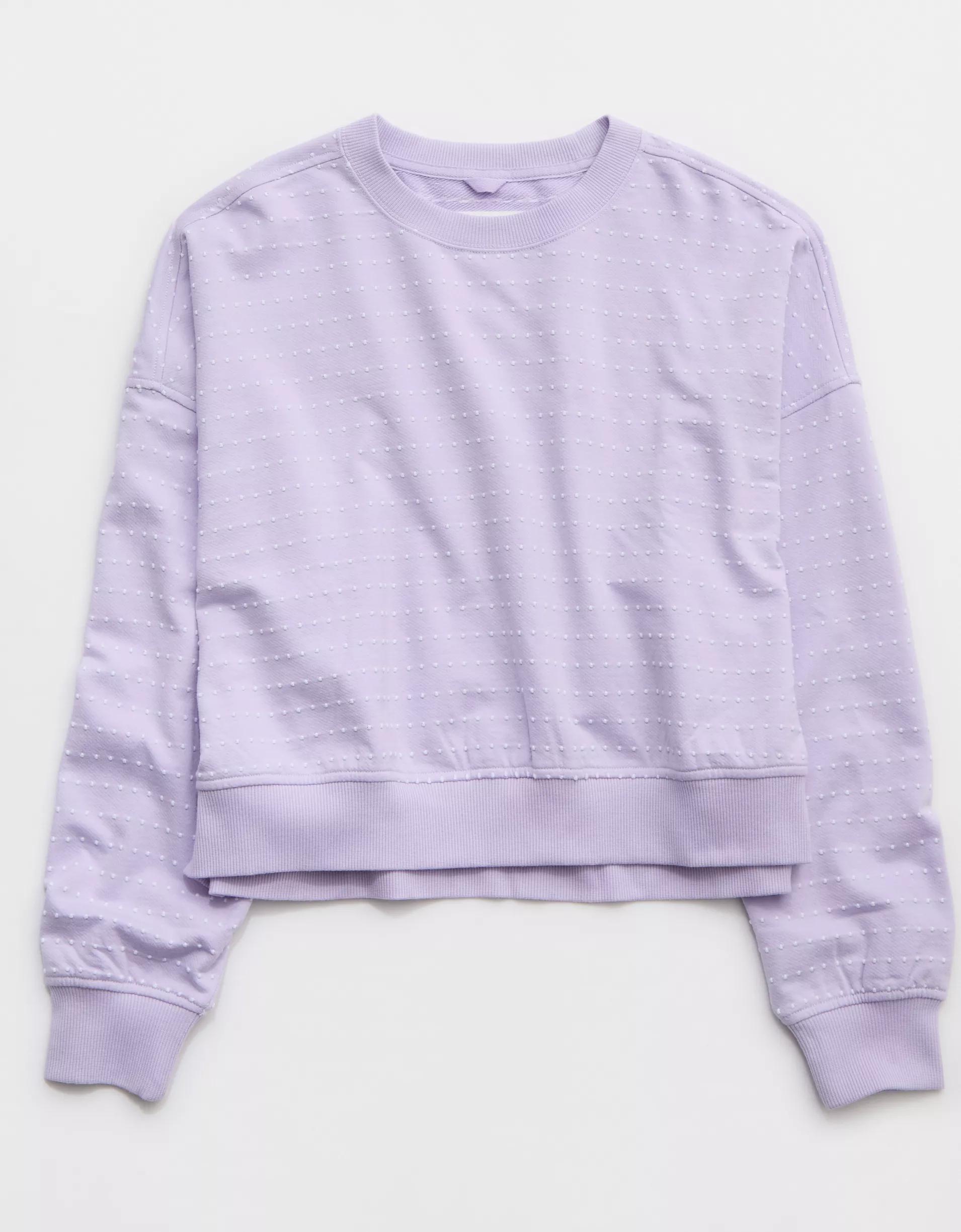 Aerie Take It Easy Crew Sweatshirt Product Image