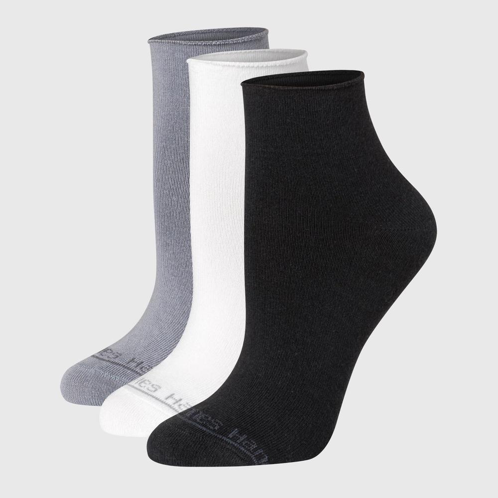 Hanes Women's 3pk SuperSoft Mid Crew Socks - 5-9 Product Image