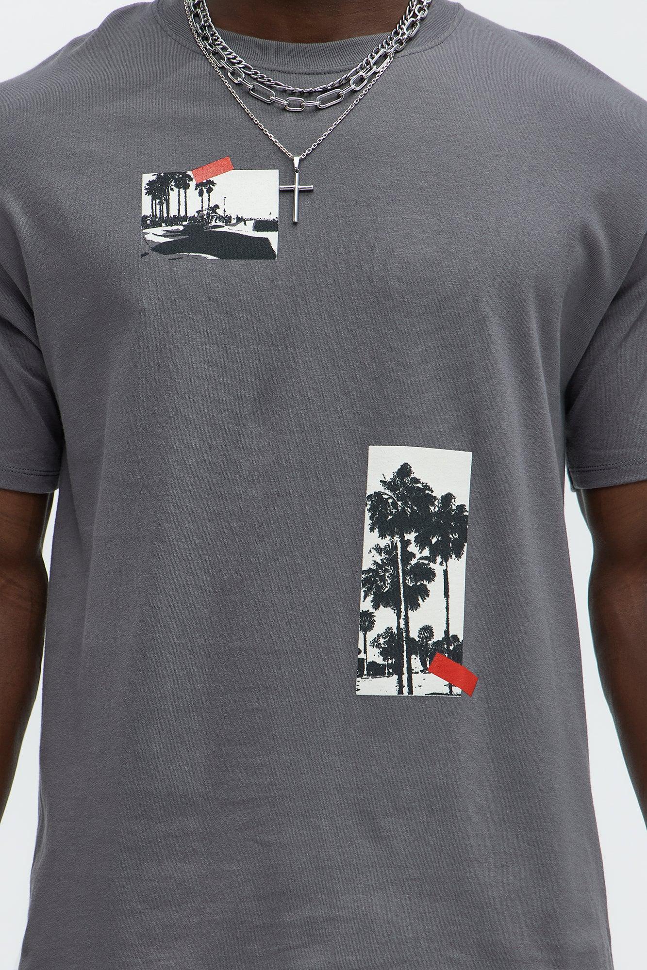Long Beach West Coast Short Sleeve Tee - Charcoal Product Image