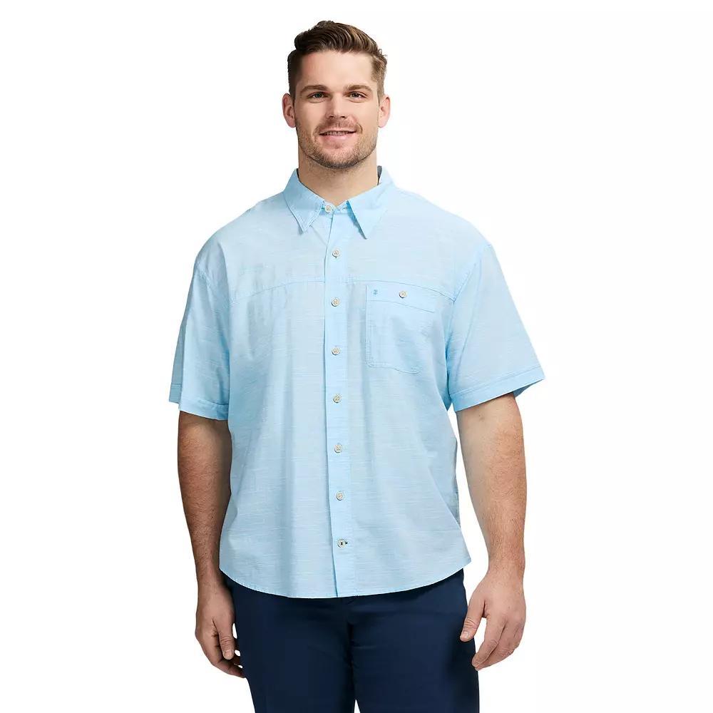 Big & Tall IZOD Dockside Short Sleeve Chambray, Men's,  Product Image