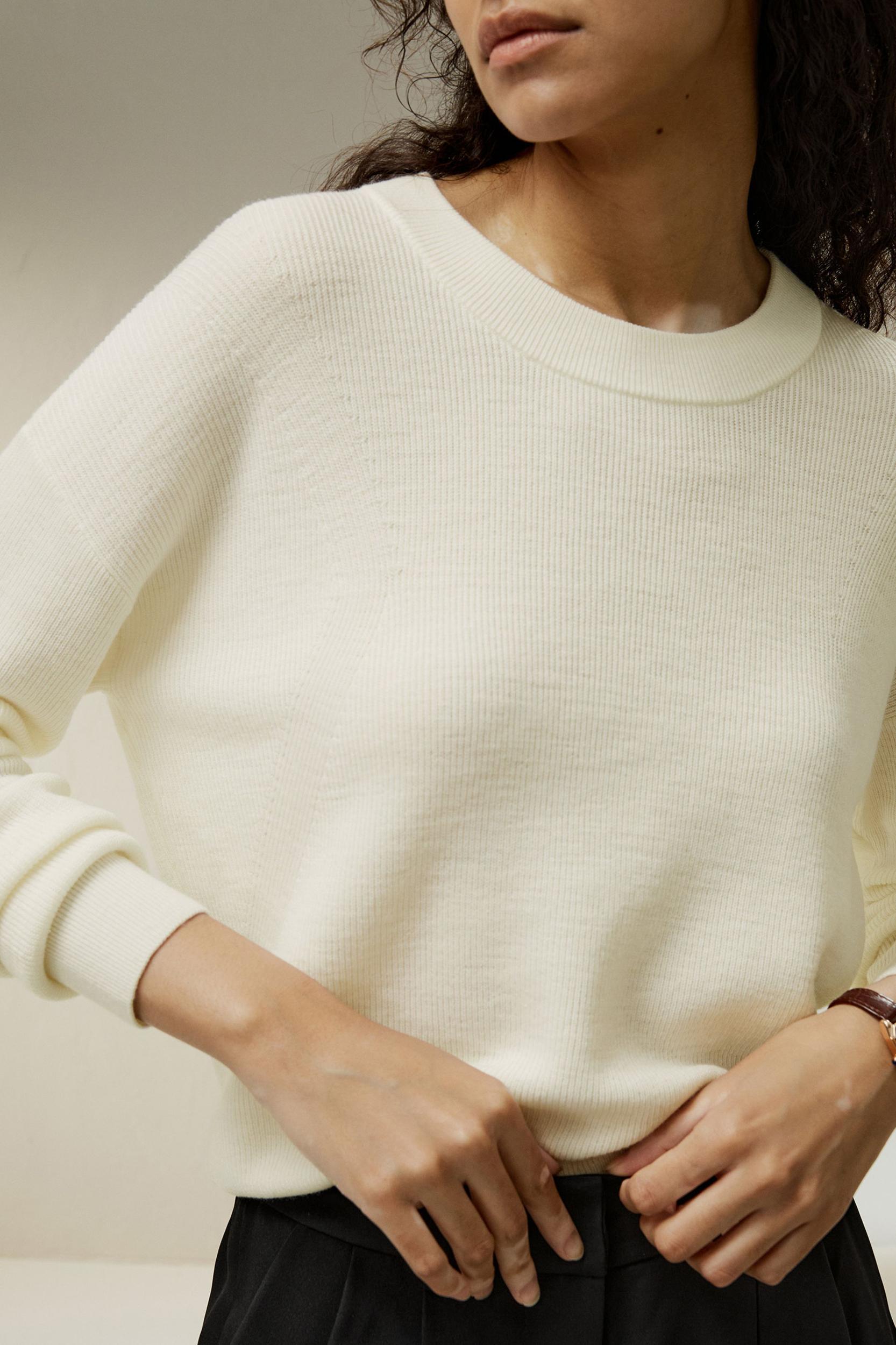 Ultra-fine Merino Wool Crewneck Sweater Product Image