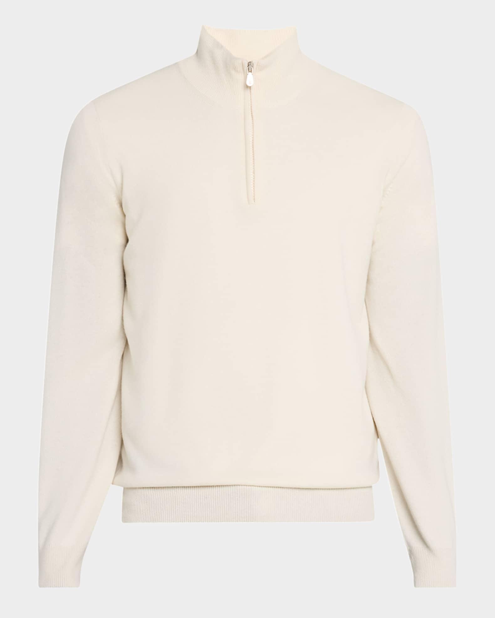 Men's Cashmere Half-Zip Sweater Product Image