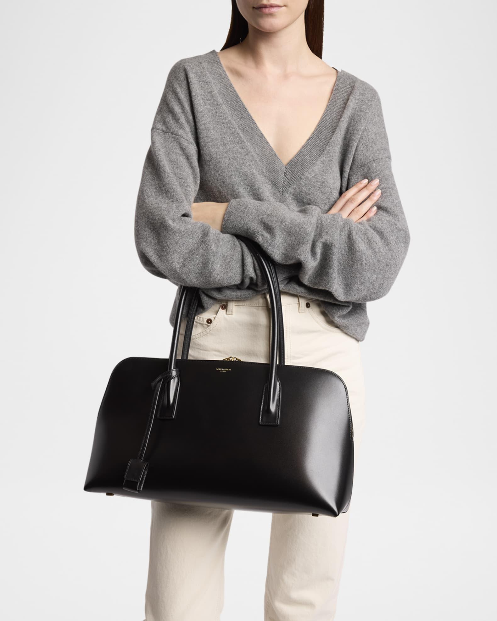 Sac de Jour Large Bowling Top-Handle Bag in Leather Product Image