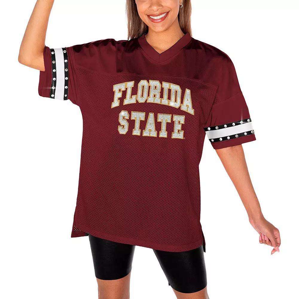 Women's Gameday Couture Garnet Florida State Seminoles Until Kickoff Rhinestone Fashion T-Shirt, Size: Large, Red Product Image