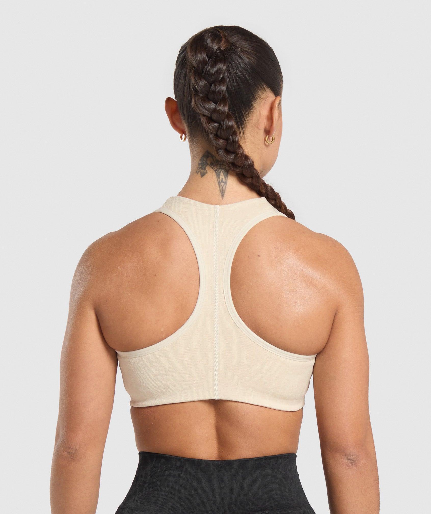 Gymshark Adapt Safari Seamless Bralette - Ecru White/Cream Beige Female Product Image