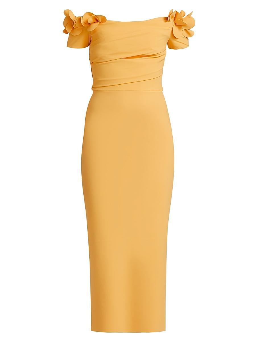 Womens Yiana Off-The-Shoulder Midi-Dress Product Image