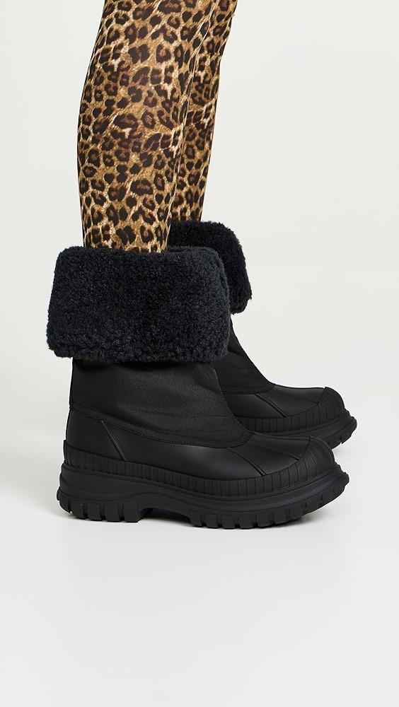 GANNI Outdoor High Shaft Shearling Boots | Shopbop Product Image