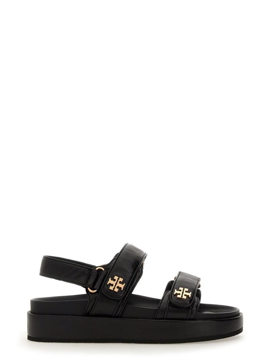 TORY BURCH Leather Kira Sandals In Nero Product Image