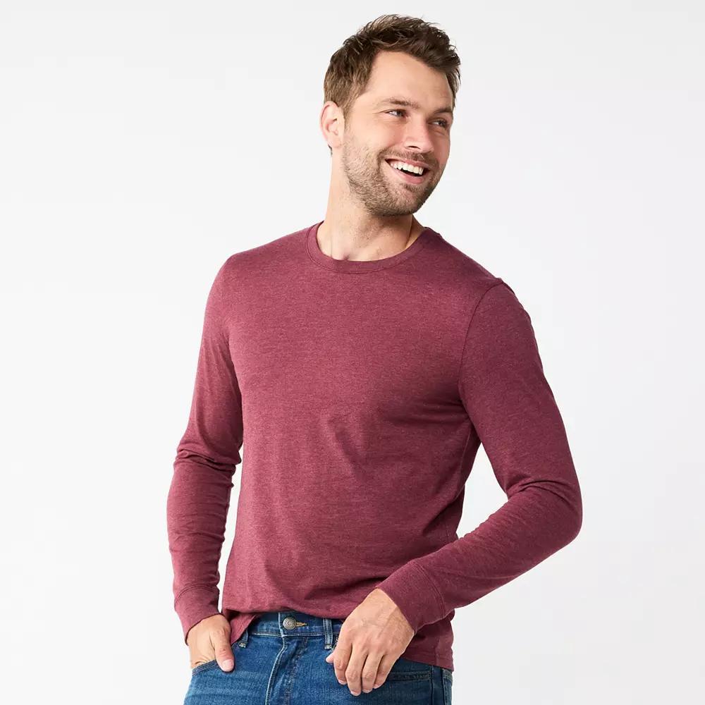 Men's Sonoma Goods For Life® Supersoft Long Sleeve Crewneck Tee,  Product Image